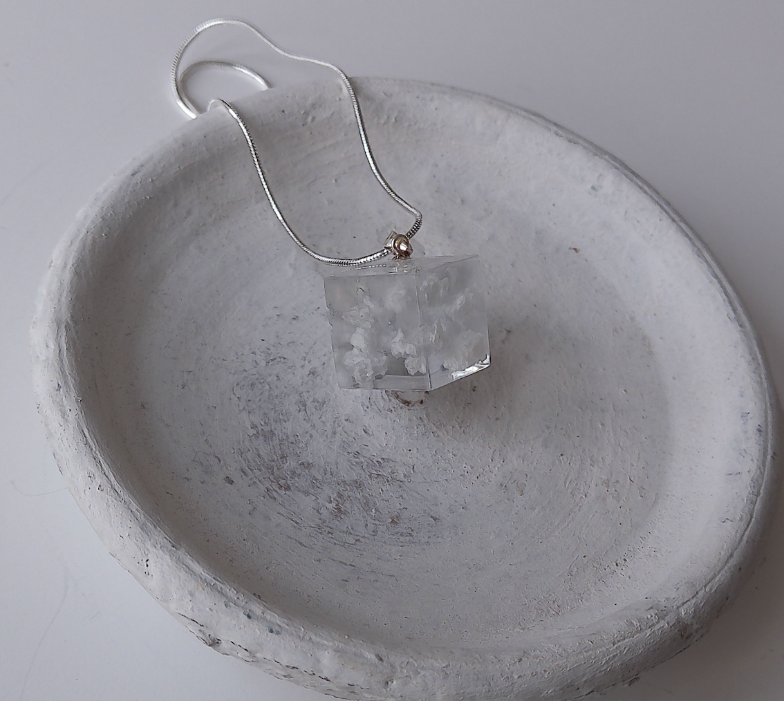 Cloudy Day Square Necklace