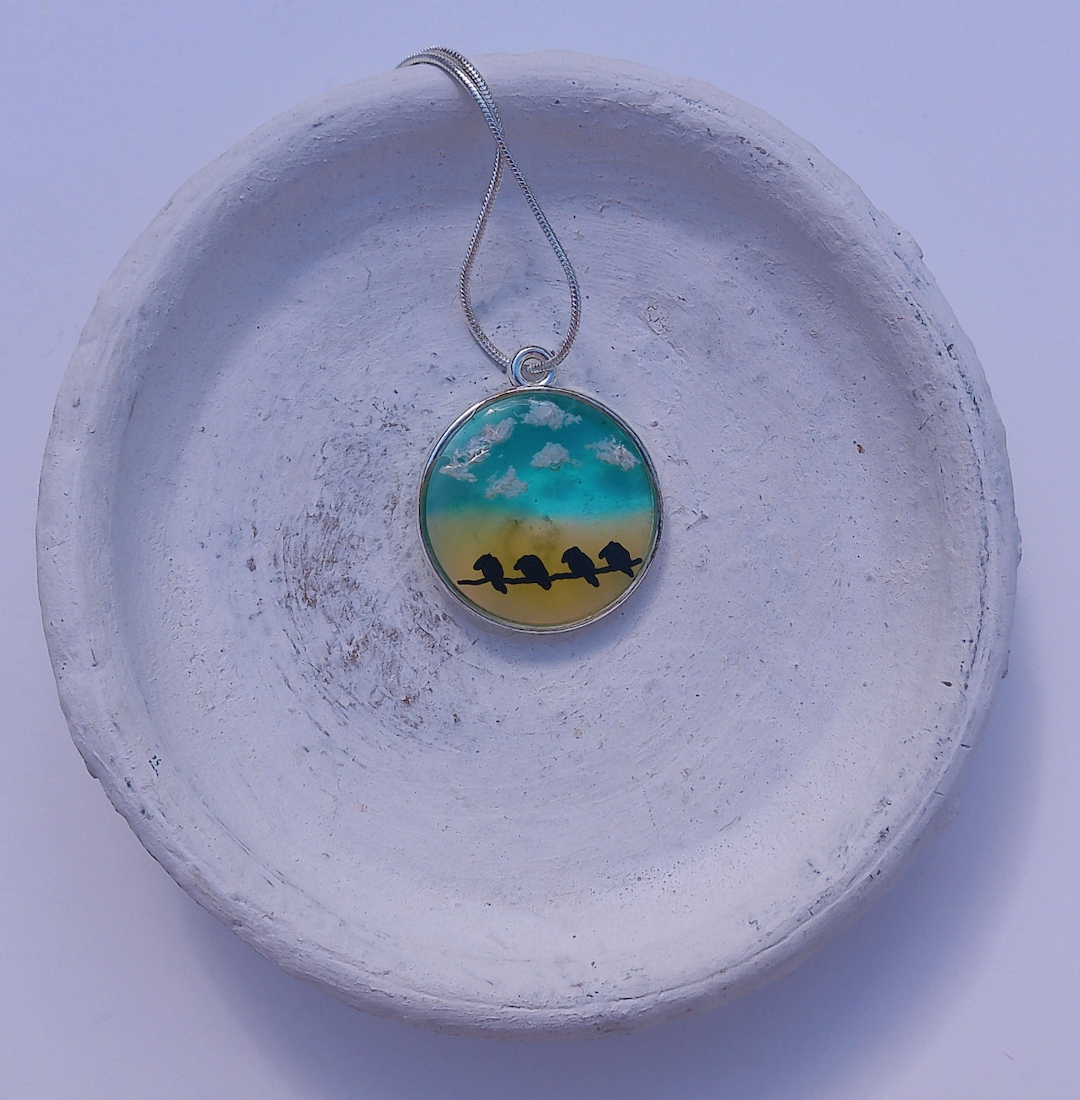 Birds on a line Pendant